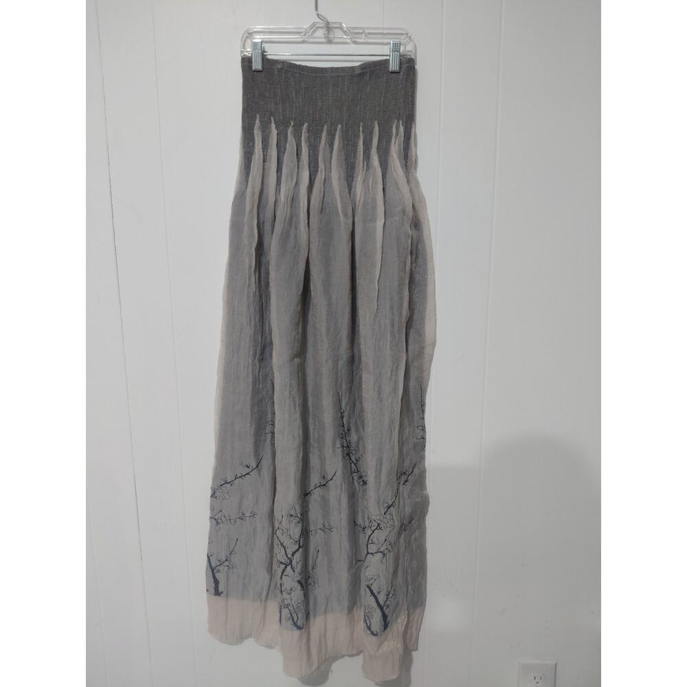 Lapis Convertible Skirt/Dress Grey Black Floral Fairy Whimsical One Size Dreamy